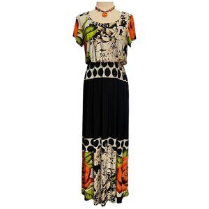 Multicolor floral maxi dress